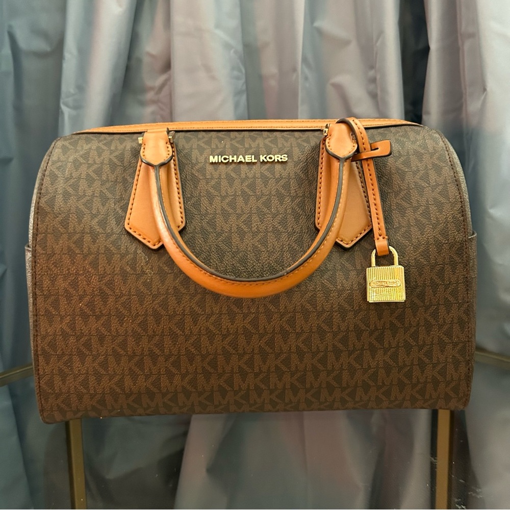 Large Michael Kors Logo Satchel